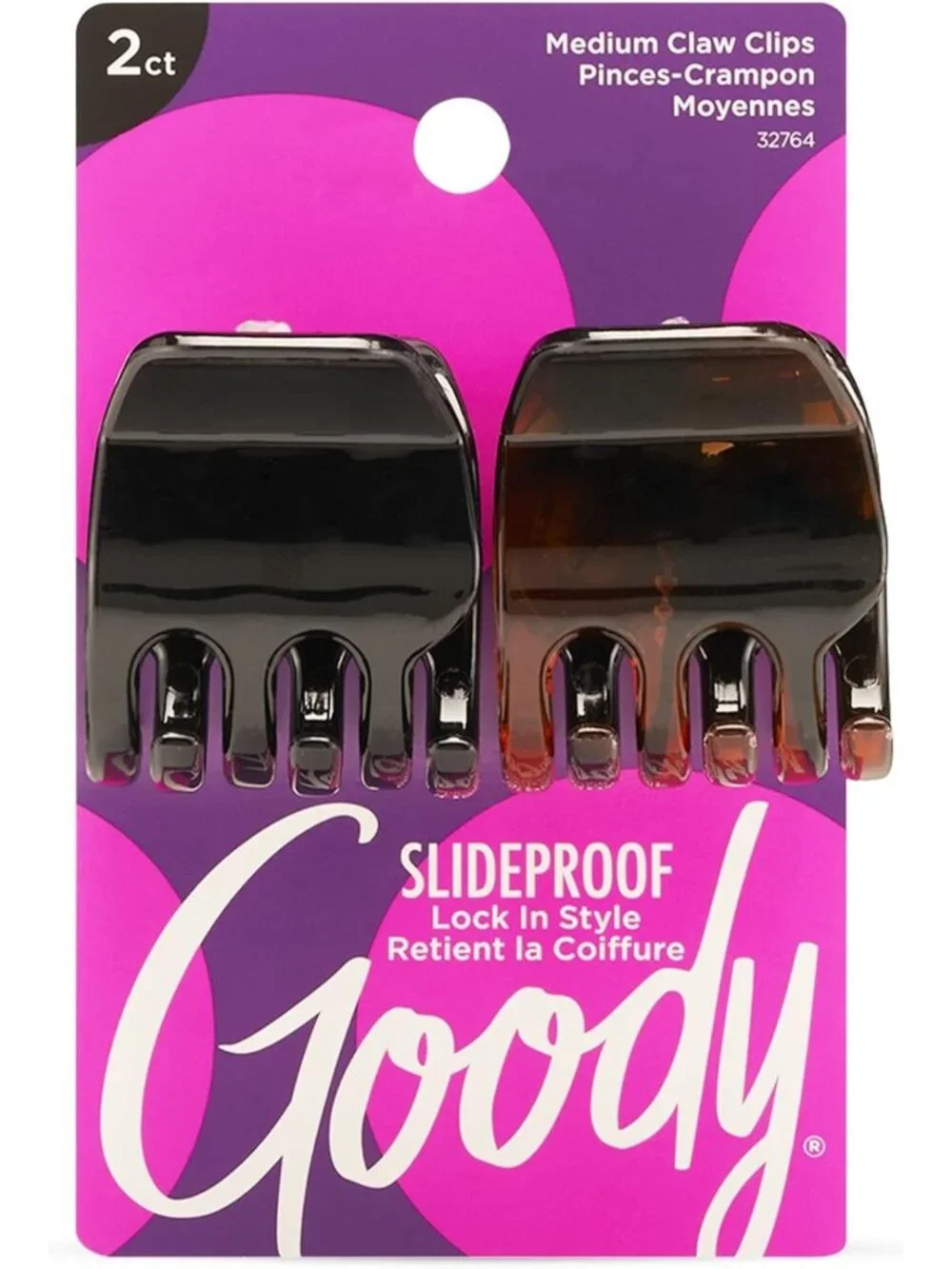 Medium Claw Clips for Effortless Hair Updos - Pain-Free Hair Accessories, 2 Pack
